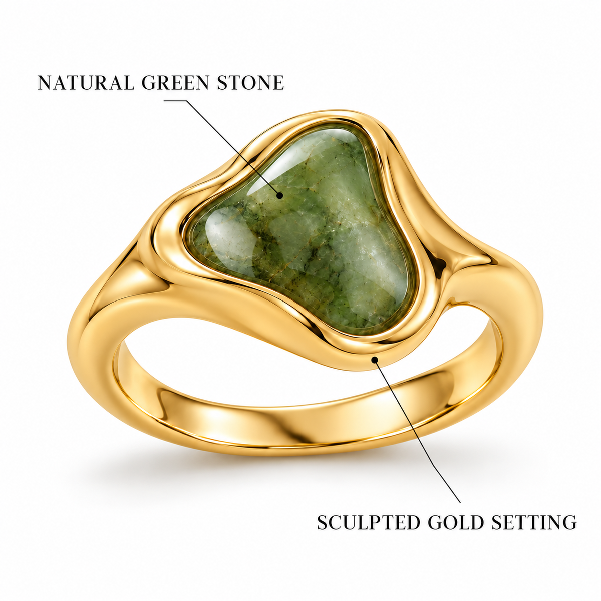 Terra Green Stone Ring