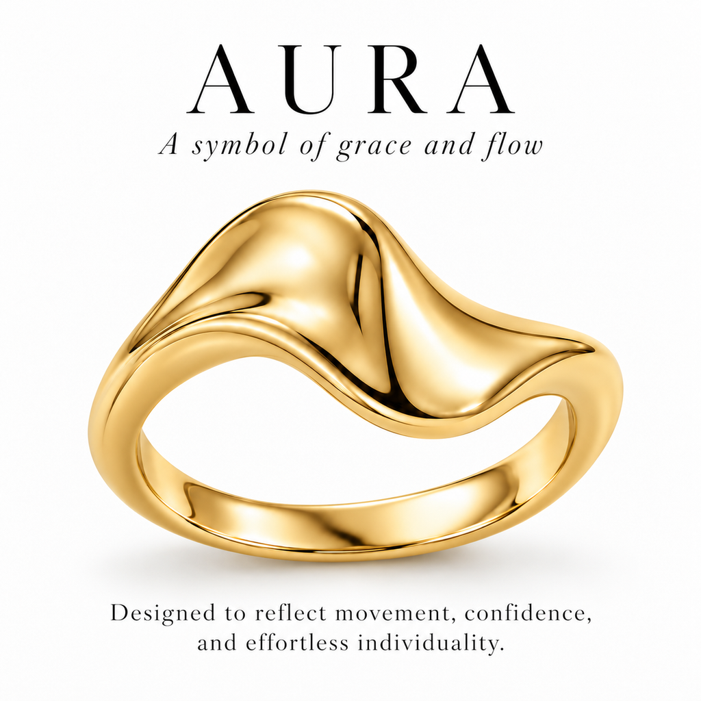 Aura Flow Sculptural Ring