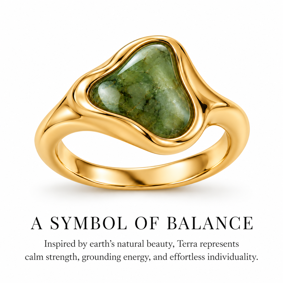 Terra Green Stone Ring