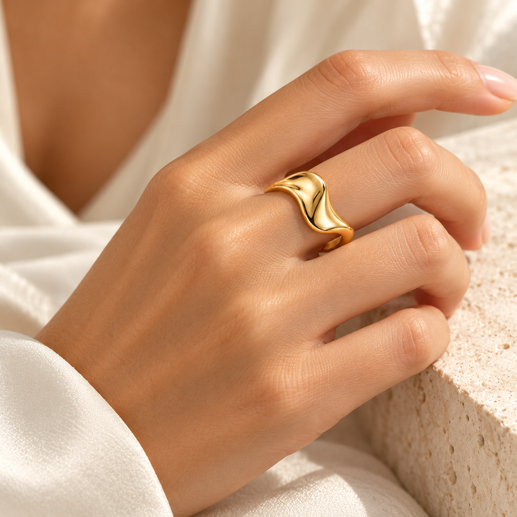 Aura Flow Sculptural Ring
