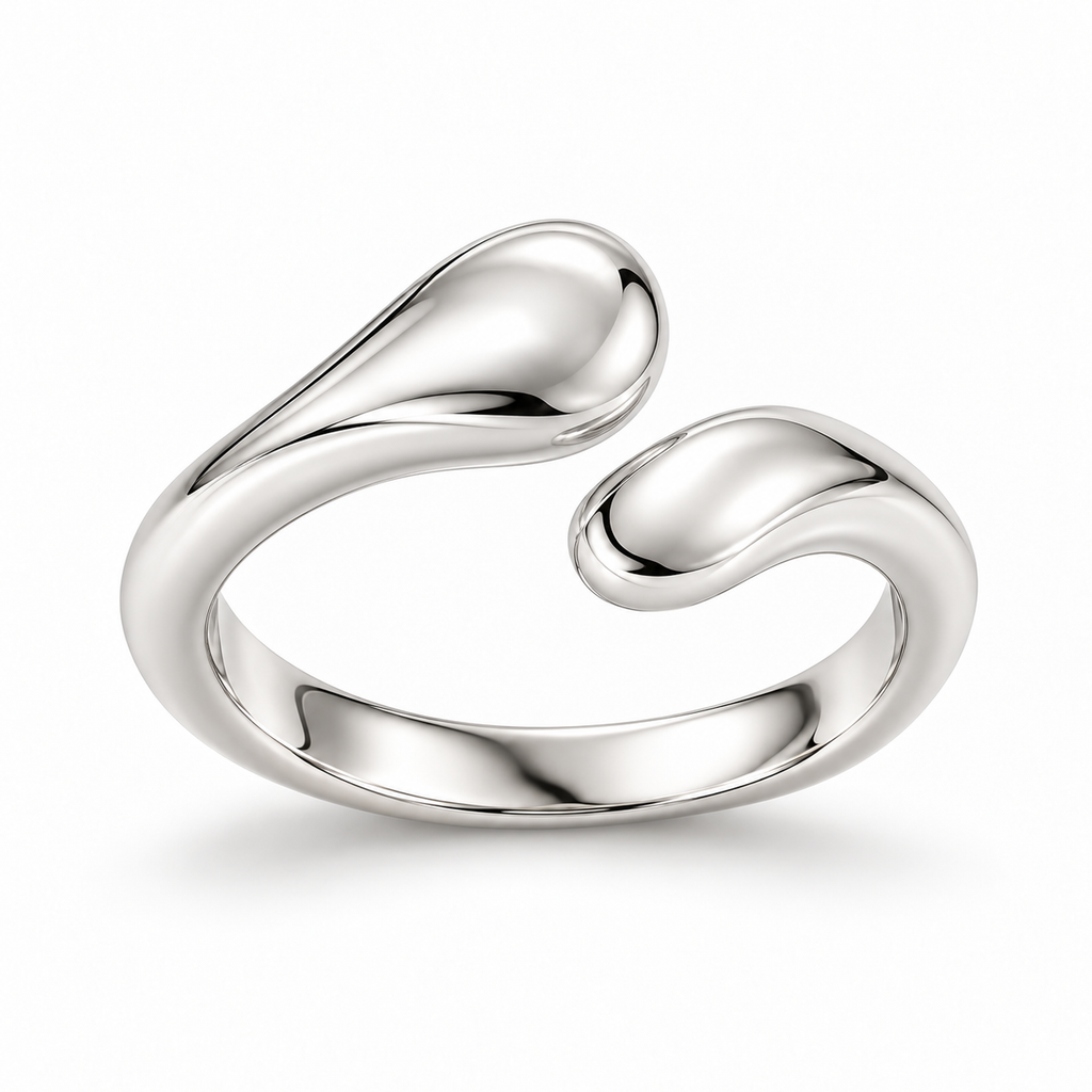 Embrace Sculptural Silver Ring