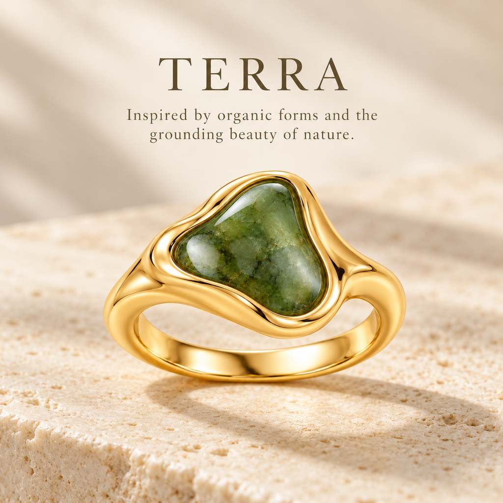 Terra Green Stone Ring
